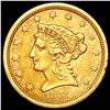 Image 1 : 1861 $2.50 Gold Quarter Eagle CLOSELY UNCIRCULATED