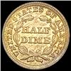 Image 2 : 1853 Arrows Seated Liberty Half Dime UNCIRCULATED