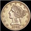 Image 1 : 1893 $5 Gold Half Eagle UNCIRCULATED