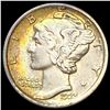 1923-S Toned Mercury Dime CHOICE AU