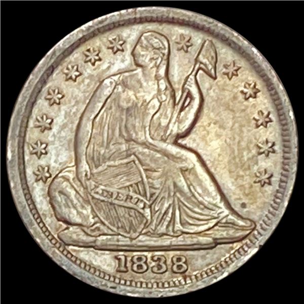 1838 Seated Liberty Half Dime CLOSELY UNCIRCULATED
