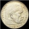 Image 1 : 1936 Germany 5 Reichsmark CLOSELY UNCIRCULATED