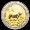 Image 2 : 2019 Australia 1/20oz Gold; Year of the Pig GEM PROOF
