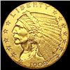 Image 1 : 1908 $2.50 Gold Quarter Eagle CLOSELY UNCIRCULATED