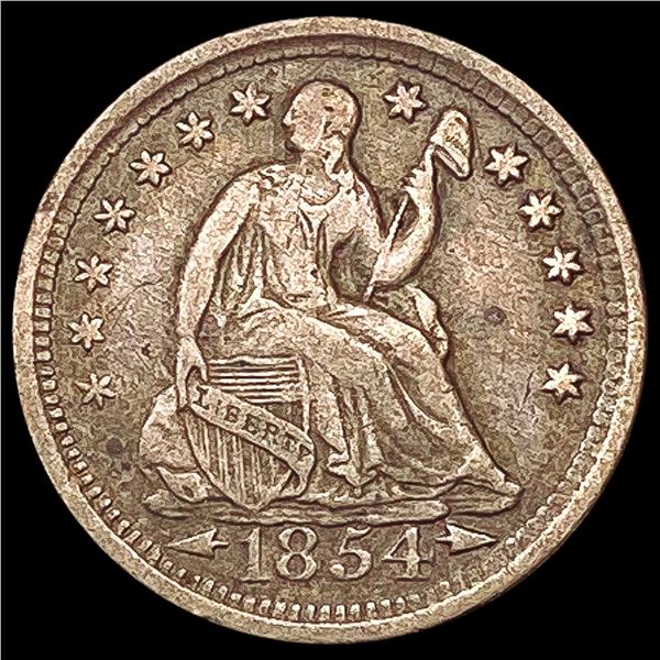 1854-O Seated Liberty Half Dime LIGHTLY CIRCULATED
