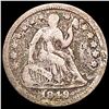 Image 1 : 1849 Seated Liberty Half Dime NICELY CIRCULATED