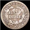 Image 2 : 1849 Seated Liberty Half Dime NICELY CIRCULATED
