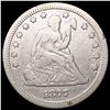 Image 1 : 1877-CC Seated Liberty Quarter NICELY CIRCULATED