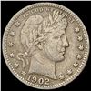 Image 1 : 1902-S Barber Quarter LIGHTLY CIRCULATED