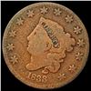 Image 1 : 1833 Coronet Head Large Cent NICELY CIRCULATED