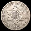 Image 1 : 1853 Silver Three Cent LIGHTLY CIRCULATED