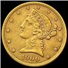 Image 1 : 1900 $5 Gold Half Eagle UNCIRCULATED