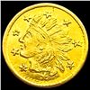 Image 1 : 1858 Round California Gold Quarter UNCIRCULATED