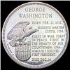 Image 2 : ND George Washington Silver Round; Toned UNCIRCULATED