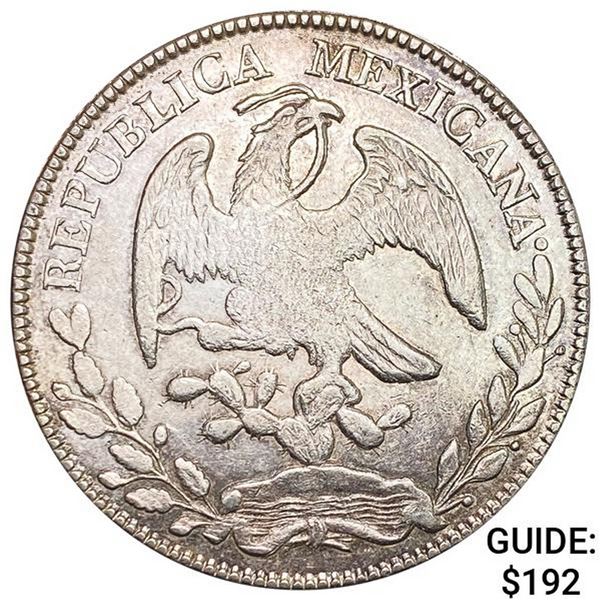 1880Zs JS Mexico Silver 8 Reales CLOSELY UNCIRCULATED