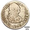 Image 1 : 1802Mo TH Mexico Silver 1/2 Reales ABOUT UNCIRCULATED