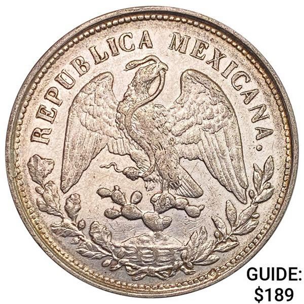 1902Mo AM Mexico Silver Peso CHOICE AU