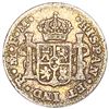 Image 2 : 1801Mo FM Mexico Silver 1/2 Reales ABOUT UNCIRCULATED