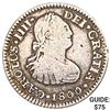 Image 1 : 1800Mo FM Mexico Silver 1/2 Reales ABOUT UNCIRCULATED