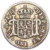 Image 2 : 1800Mo FM Mexico Silver 1/2 Reales ABOUT UNCIRCULATED