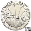Image 1 : 2021 East Carribean 1/4oz Gold $25 Mt. Rushmore CHOICE PROOF
