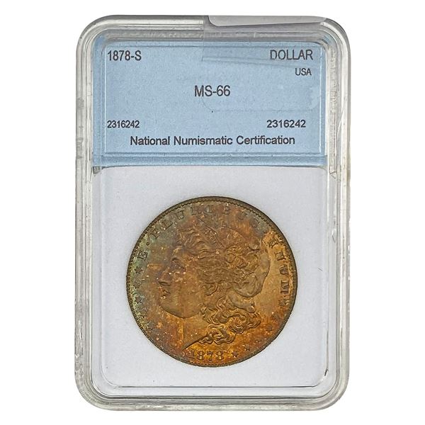 1878-S Morgan Silver Dollar NNC MS66