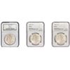 Image 1 : 1883-O/1885-O [3] Morgan Silver Dollar NGC MS63-65