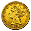 Image 1 : 1881 $5 Gold Half Eagle
