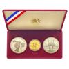 Image 2 : 1984 [3] Olympic Commem Set .4838oz AGW
