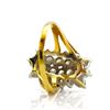 Image 7 : 14k Gold Multistone Ring, 7.64g Total Wgt Sz. 9.25