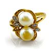 Image 1 : 10k Gold Pearl Ring, 3.7g Total Wgt. Sz. 6