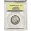Image 1 : 1832 Capped Bust Quarter USCG MS63 PL