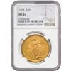 Image 1 : 1922 $20 Gold Double Eagle NGC MS64