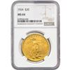 Image 1 : 1924 $20 Gold Double Eagle NGC MS64