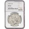 Image 1 : 1927-D Silver Peace Dollar NGC MS62