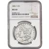 Image 1 : 1881-S Morgan Silver Dollar NGC MS66
