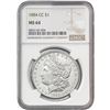 Image 1 : 1884-CC Morgan Silver Dollar NGC MS64