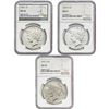 Image 1 : 1925-1927 [3] Silver Peace Dollar NGC MS/AU53-64