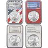 Image 1 : 1989-1992 [4] American Silver Eagle NGC PF69 ULTRA CAMEO