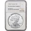 Image 4 : 1996-1999 [4] American Silver Eagle NGC PF69 ULTRA CAMEO