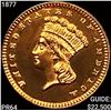 Image 1 : 1877 Rare Gold Dollar GEM PROOF