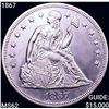 Image 1 : 1867 Seated Liberty Dollar UNCIRCULATED