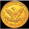 Image 2 : 1860-D Large D $5 Gold Half Eagle CHOICE BU