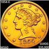 Image 1 : 1854-C $5 Gold Half Eagle UNCIRCULATED