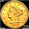 Image 1 : 1872 $2.50 Gold Quarter Eagle CHOICE BU