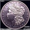 Image 1 : 1891 Morgan Silver Dollar CHOICE PROOF CAM