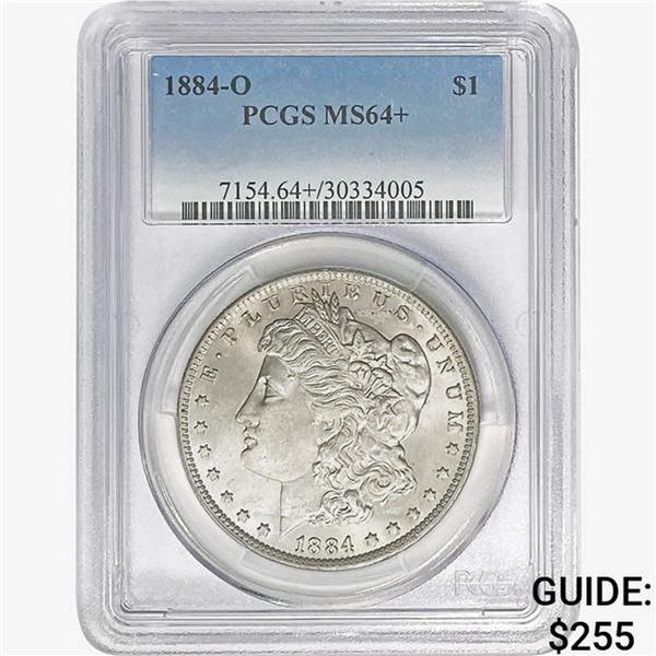 1884-O Morgan Silver Dollar PCGS MS64+