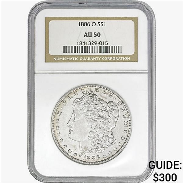 1886-O Morgan Silver Dollar NGC AU50