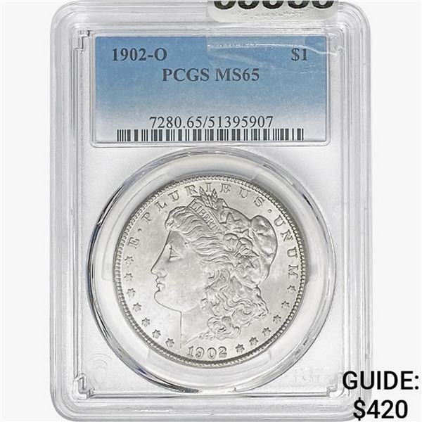 1902-O Morgan Silver Dollar PCGS MS65
