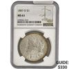 Image 1 : 1887-O Morgan Silver Dollar NGC MS61